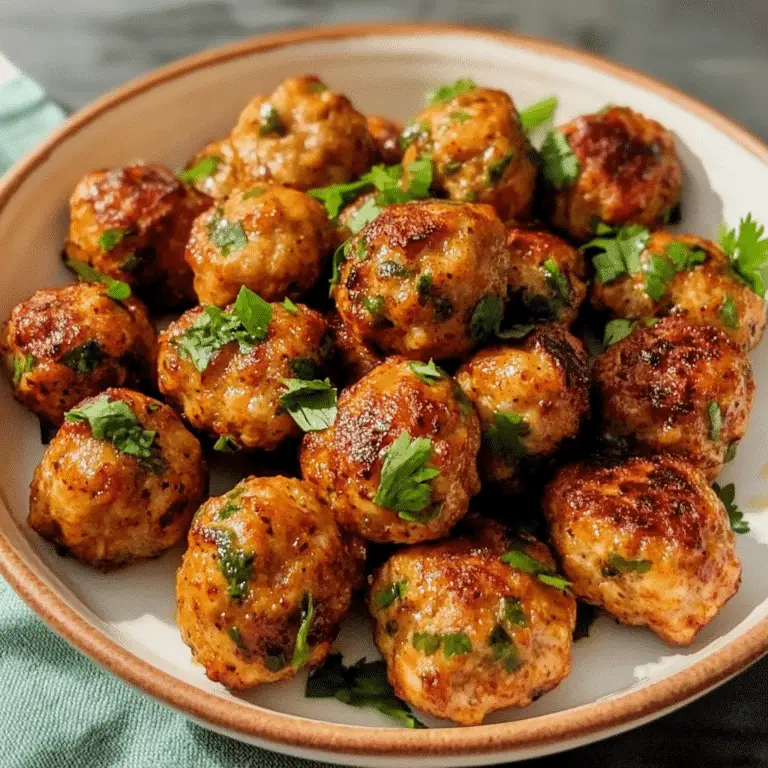 Air Fryer Chipotle Chicken Meatballs